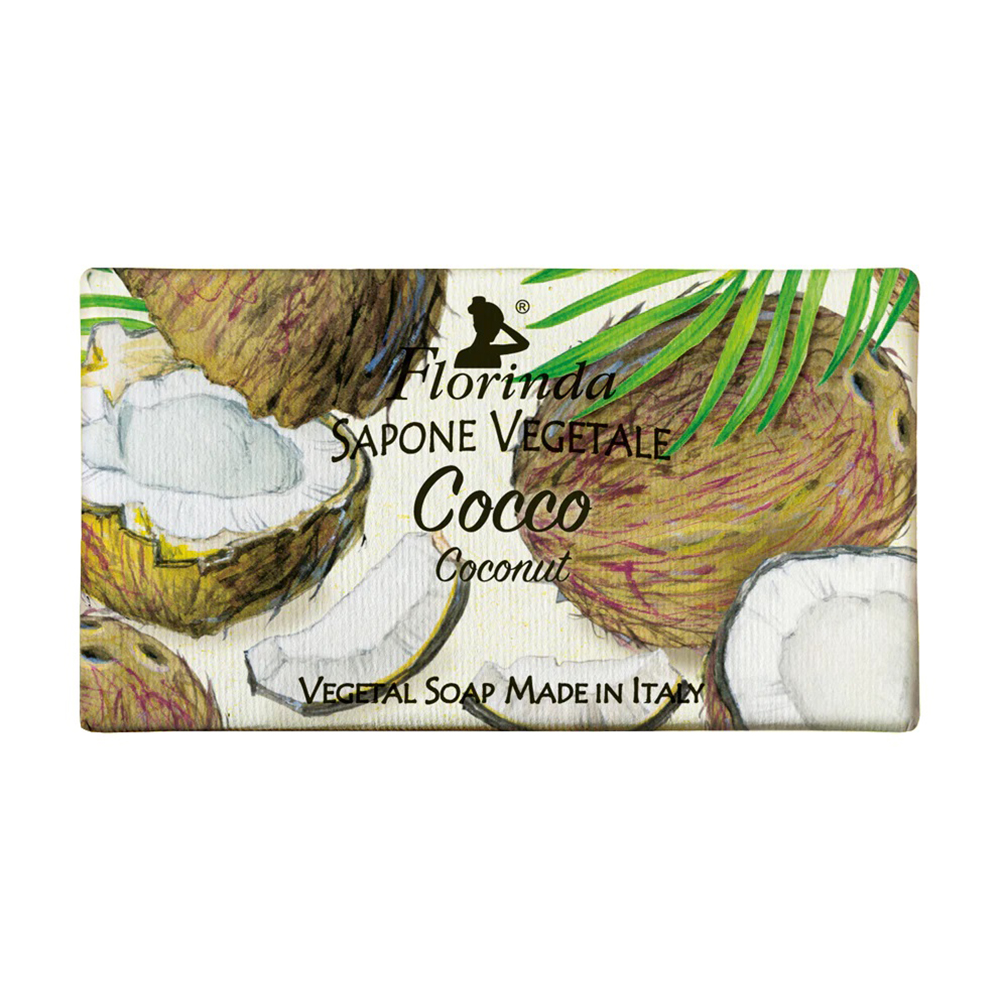

Уцінка! Натуральне мило Florinda Vegetal Soap Coconut Кокос, 100 г
