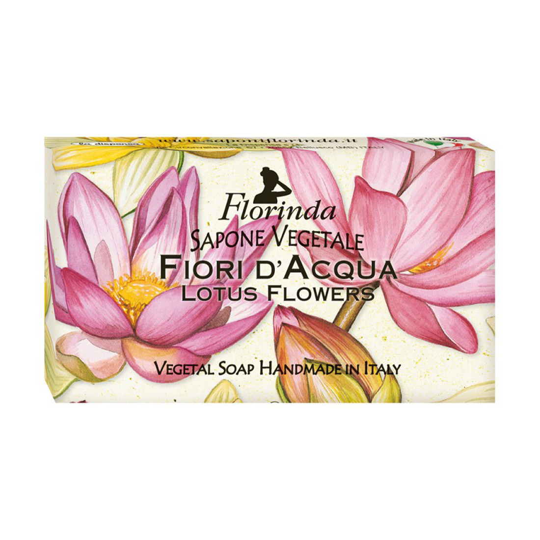

Уцінка! Натуральне мило Florinda Vegetal Soap Lotus Flowers Лотос, 100 г