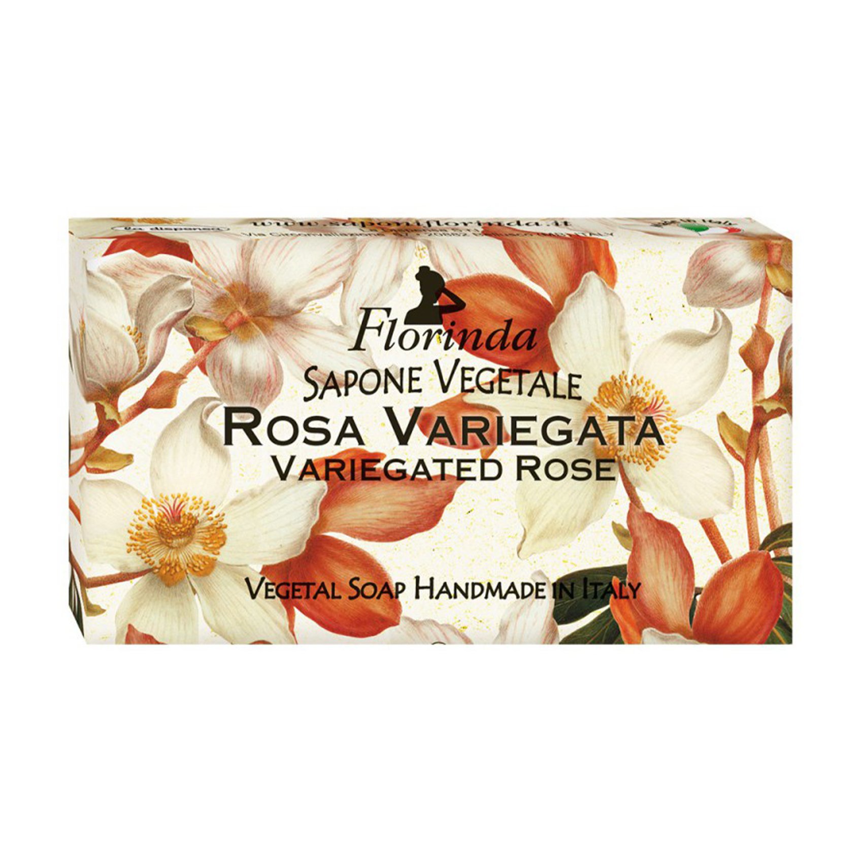 

Уцінка! Натуральне мило Florinda Vegetal Soap Variegated Rose Строката троянда, 100 г