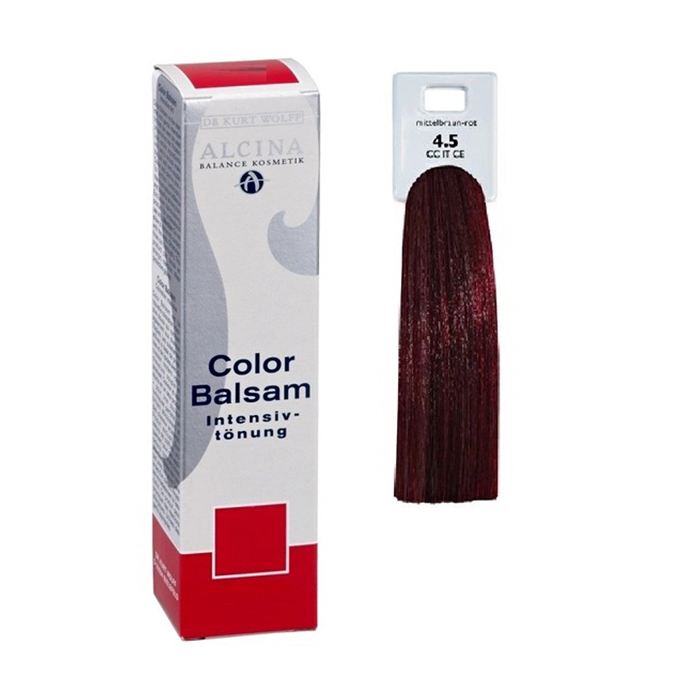 

Уцінка! Тонувальна бальзам-фарба для волосся Alcina Balance Color Balsam 4.5 Medium Brown Red, 60 мл