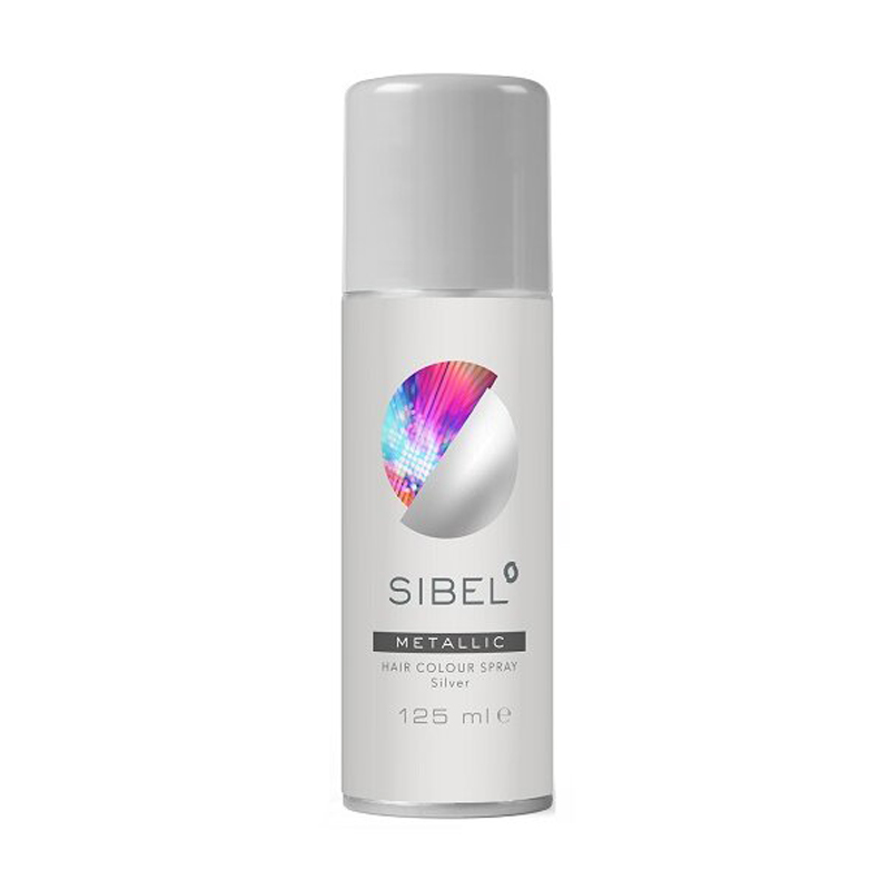 

Кольоровий спрей для волосся Sibel Hair Colour Spray Metallic Silver, 125 мл