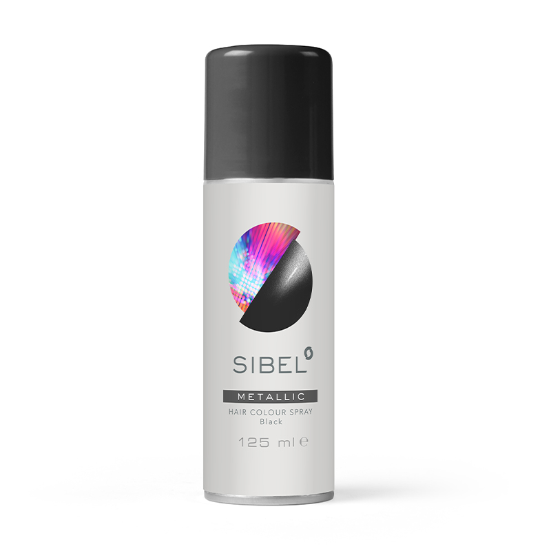 

Кольоровий спрей для волосся Sibel Hair Colour Spray Metallic Black, 125 мл