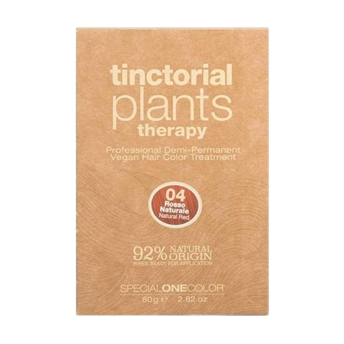 

Уцінка! Тонувальна фарба для волосся Trendy Hair Tinctorial Plants Therapy Demi-Permanent Vegan Hair Color 04 Natural Red, 80 г