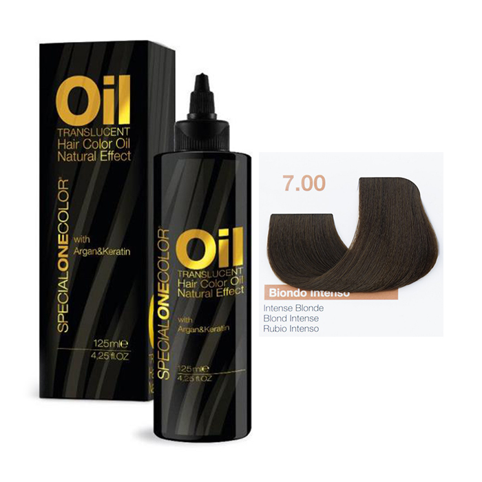 Фарбувальна олія для волосся Trendy Hair Special One Color Oil Translucent Hair Color, 7.00 Intense Blonde, 125 мл