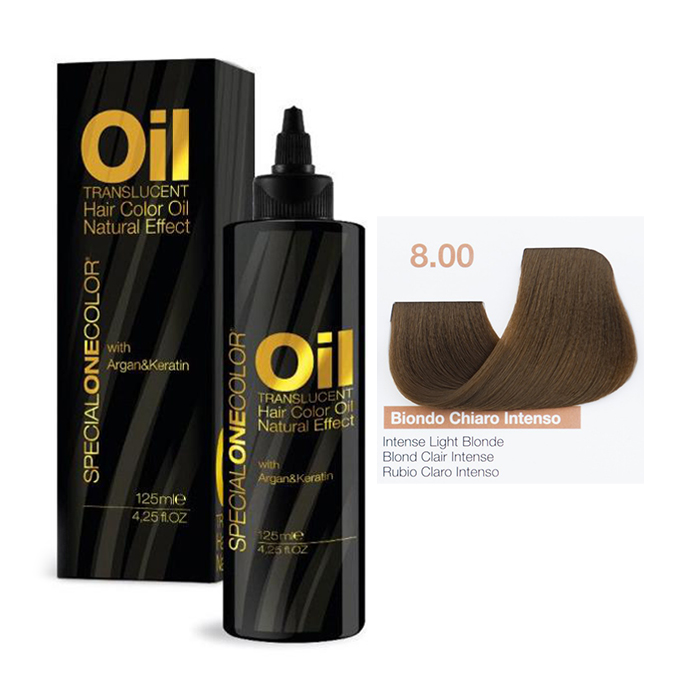 Фарбувальна олія для волосся Trendy Hair Special One Color Oil Translucent Hair Color, 8.00 Intense Light Blonde, 125 мл