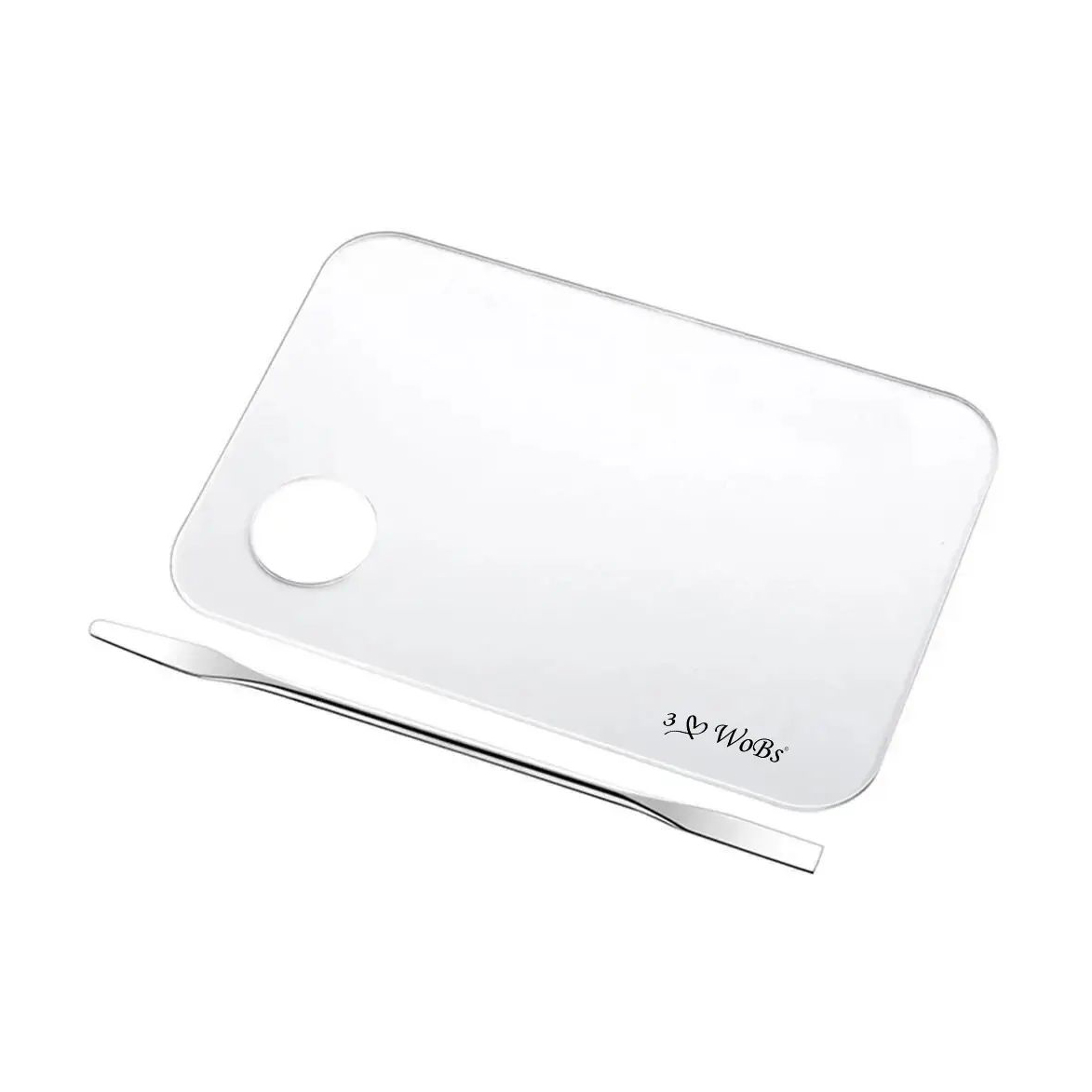 

Уцінка! Палітра для змішування косметики WoBs акрилова, з шпателем (WА1)