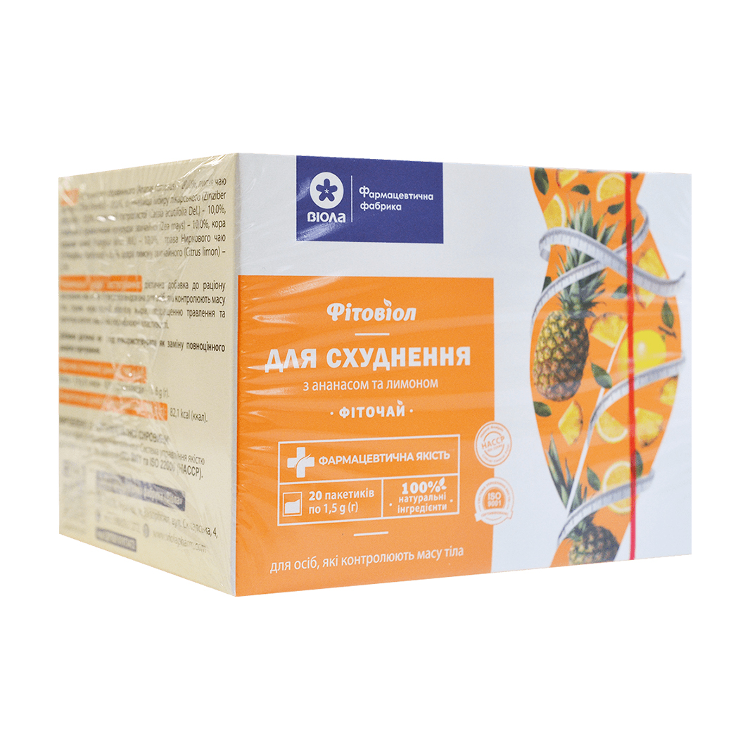 

Фіточай Віола Фітовіол 6, з ананасом та лимоном, у пакетиках, 20*1,5 г