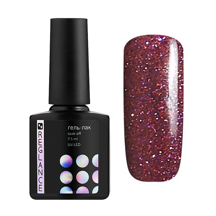 

Гель-лак для нігтів Reglance Gel Polish 018 Малиновий з мікроблиском, 7.5 мл