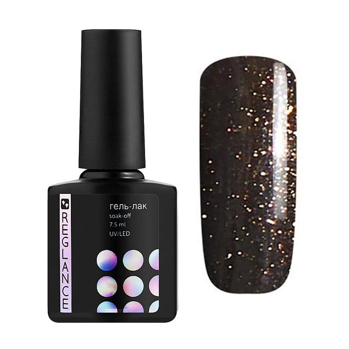 

Гель-лак для нігтів Reglance Gel Polish 023 Темно-коричневий з мікроблиском, 7.5 мл