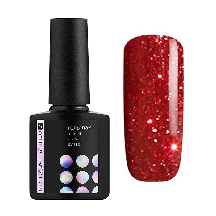 

Гель-лак для нігтів Reglance Gel Polish 026 Червоний з шимером, 7.5 мл