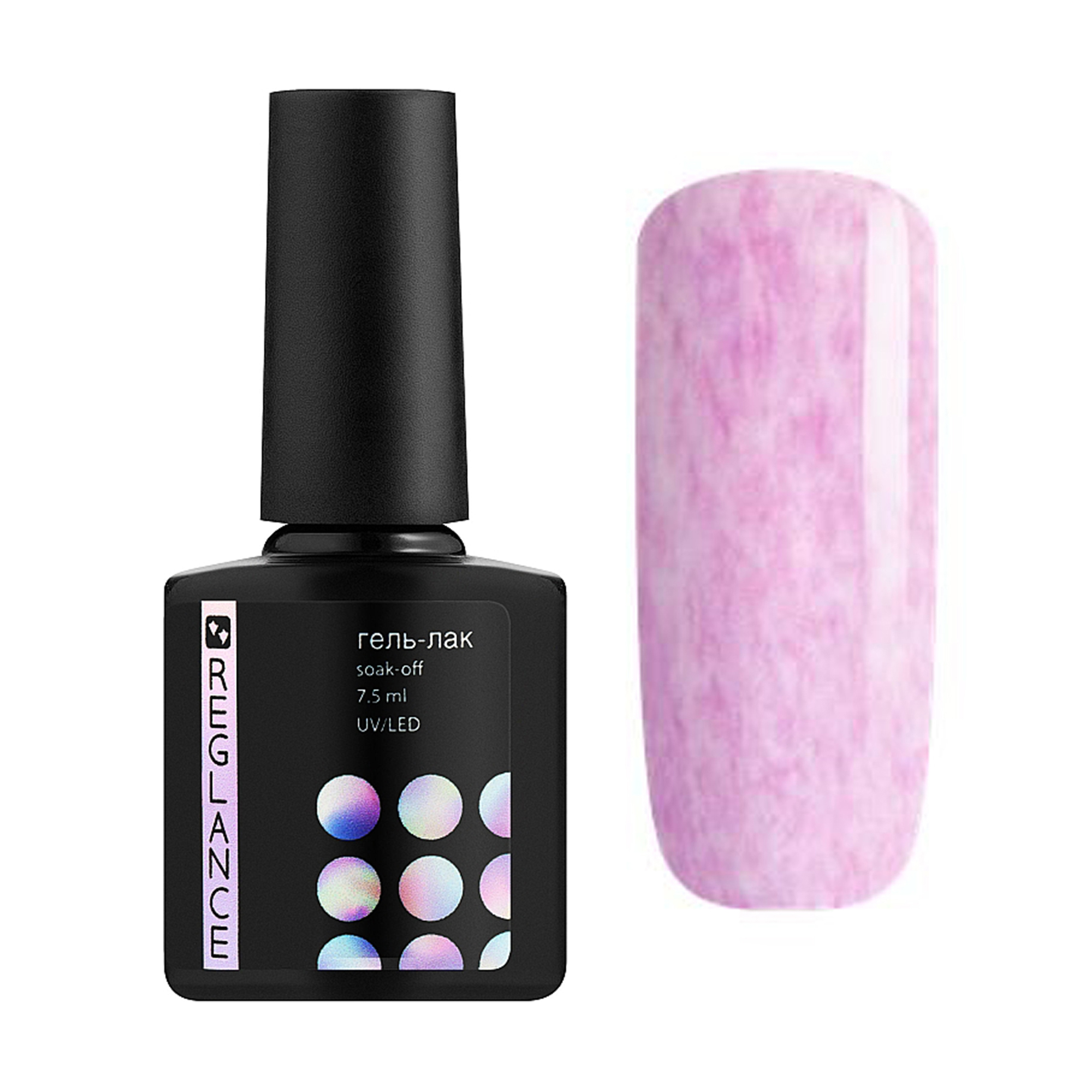 

Гель-лак для нігтів Reglance Gel Polish 130 Ніжно-рожевий з рожевими нитками (plush effect), 7.5 мл