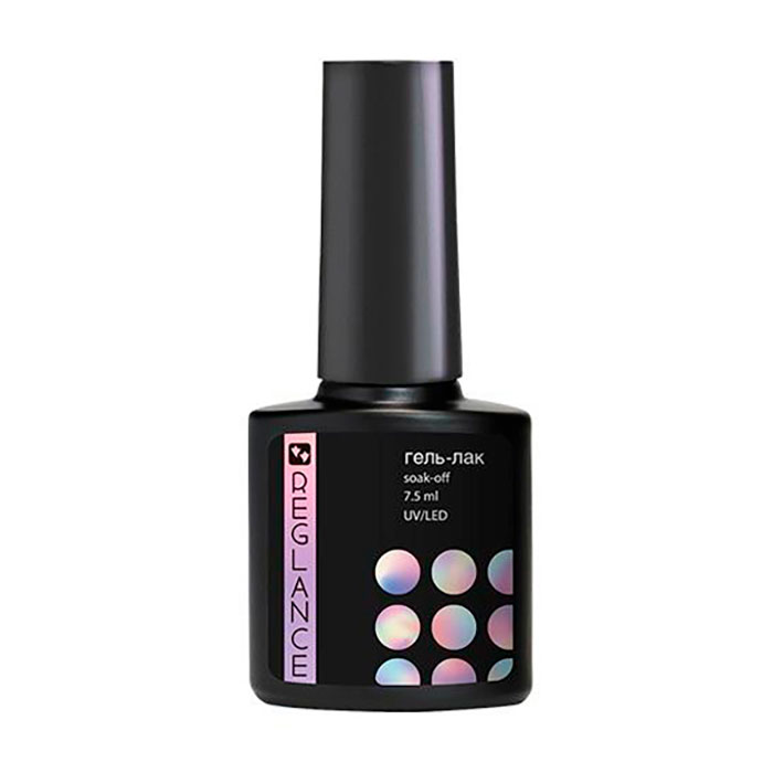 

Уцінка! Гель-лак для нігтів Reglance Gel Polish 176 Золотистий з різнокольоровим глітером, 7.5 мл