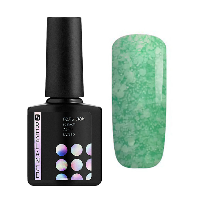 

Гель-лак для нігтів Reglance Gel Polish 189 Кришталевий з білими пластівцями, 7.5 мл