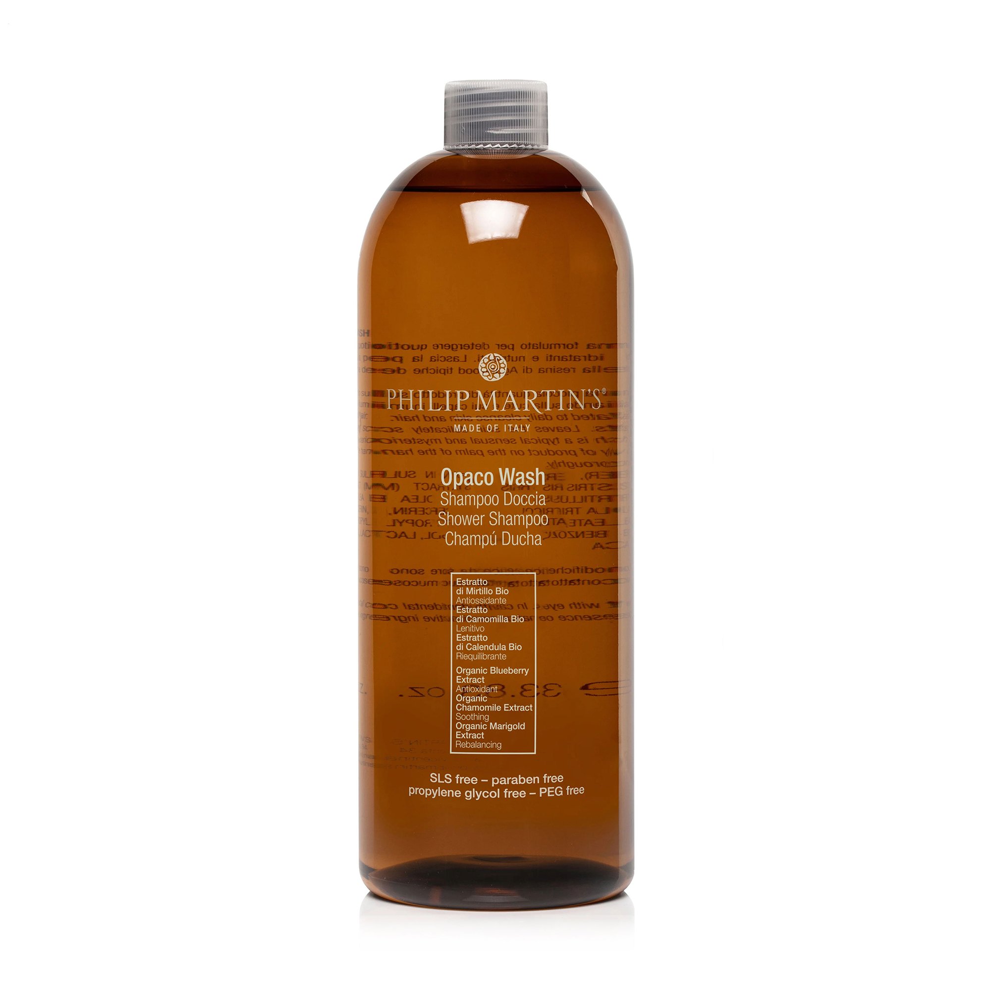 

Очищувальний шампунь та гель для душу 2 в 1 Philip Martin's Opaco Wash Shower Shampoo, 1 л