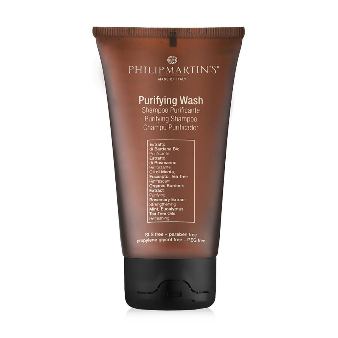 

М'який очищувальний шампунь Philip Martin's Purifying Wash Shampoo для волосся схильного до випадання, 75 мл