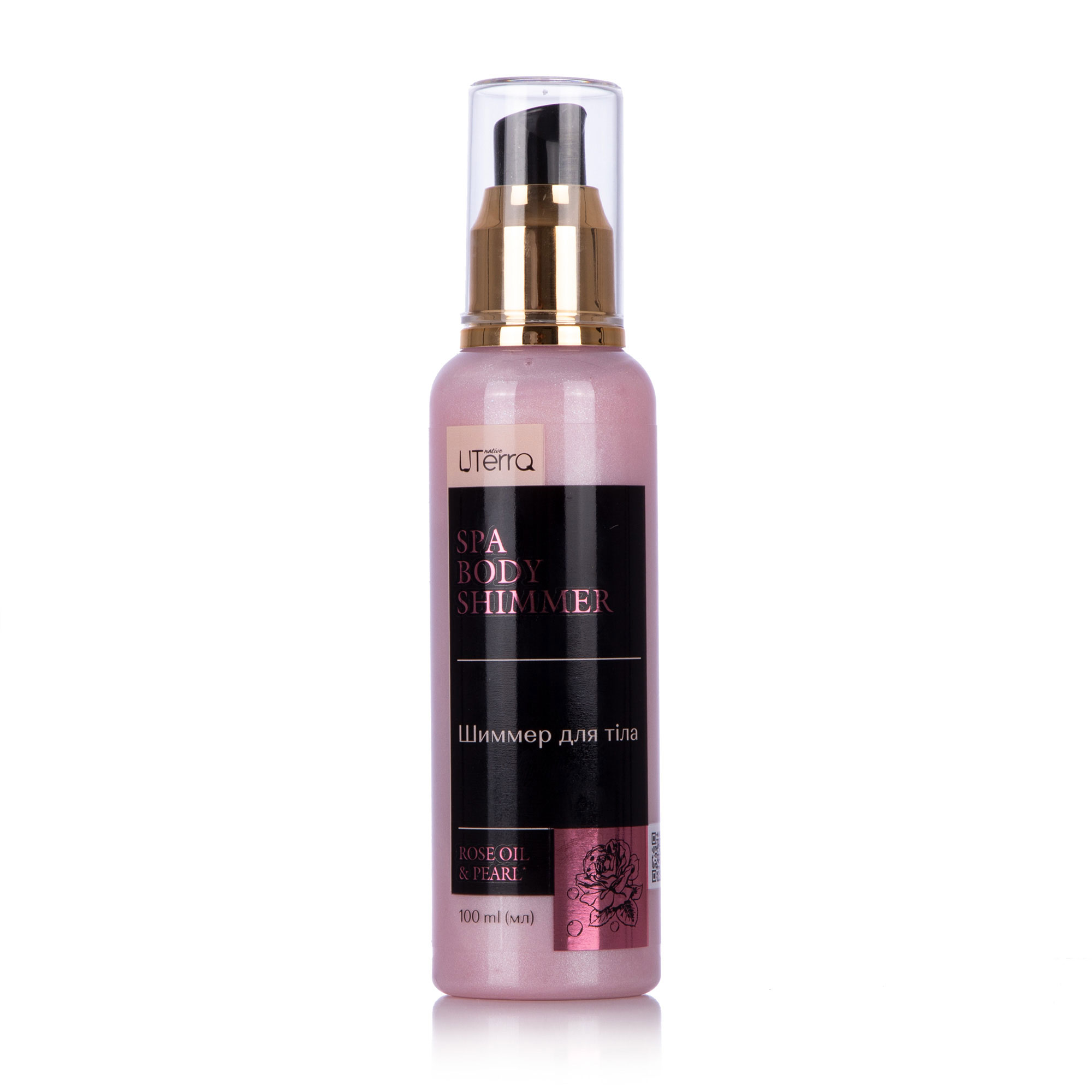 

Парфумований шимер для тіла UTerra Native Rose Oil & Pearl, 100 мл