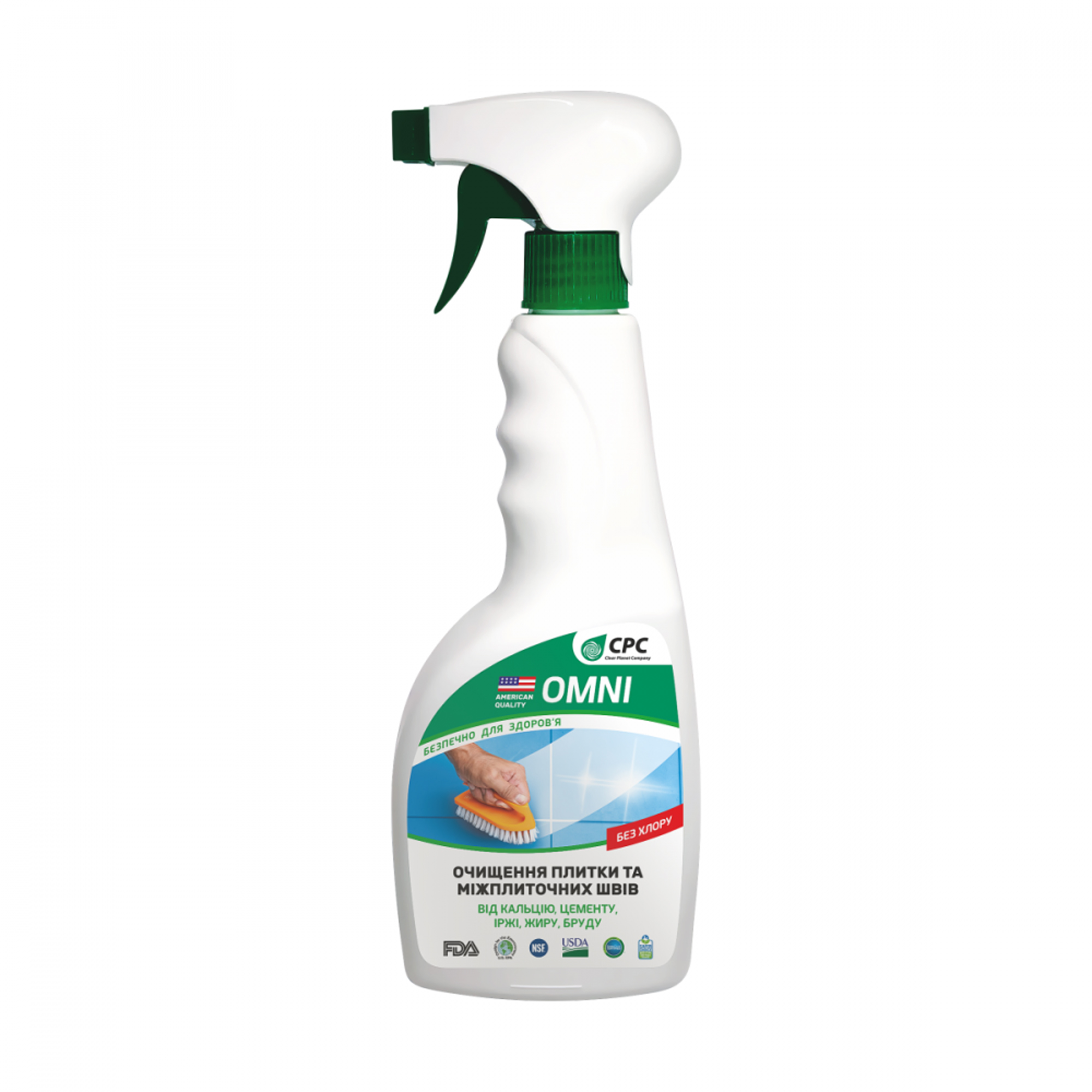 

Уцінка! Засіб для очищення плитки та міжплиточних швів CPC Omni без хлору, 500 мл