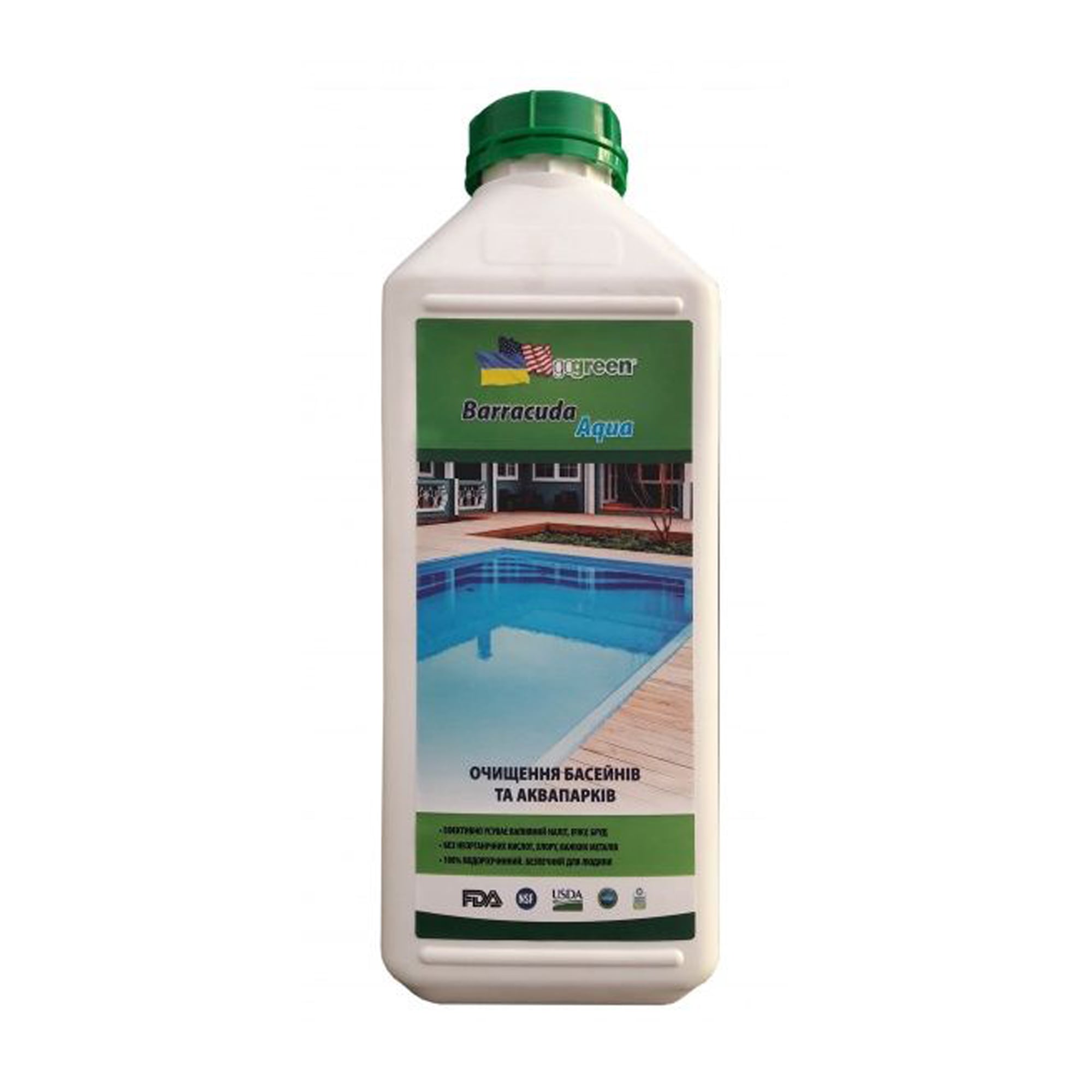 

Уцінка! Засіб для очищення басейнів та аквапарків CPC Barracuda Aqua без хлору, 2 л