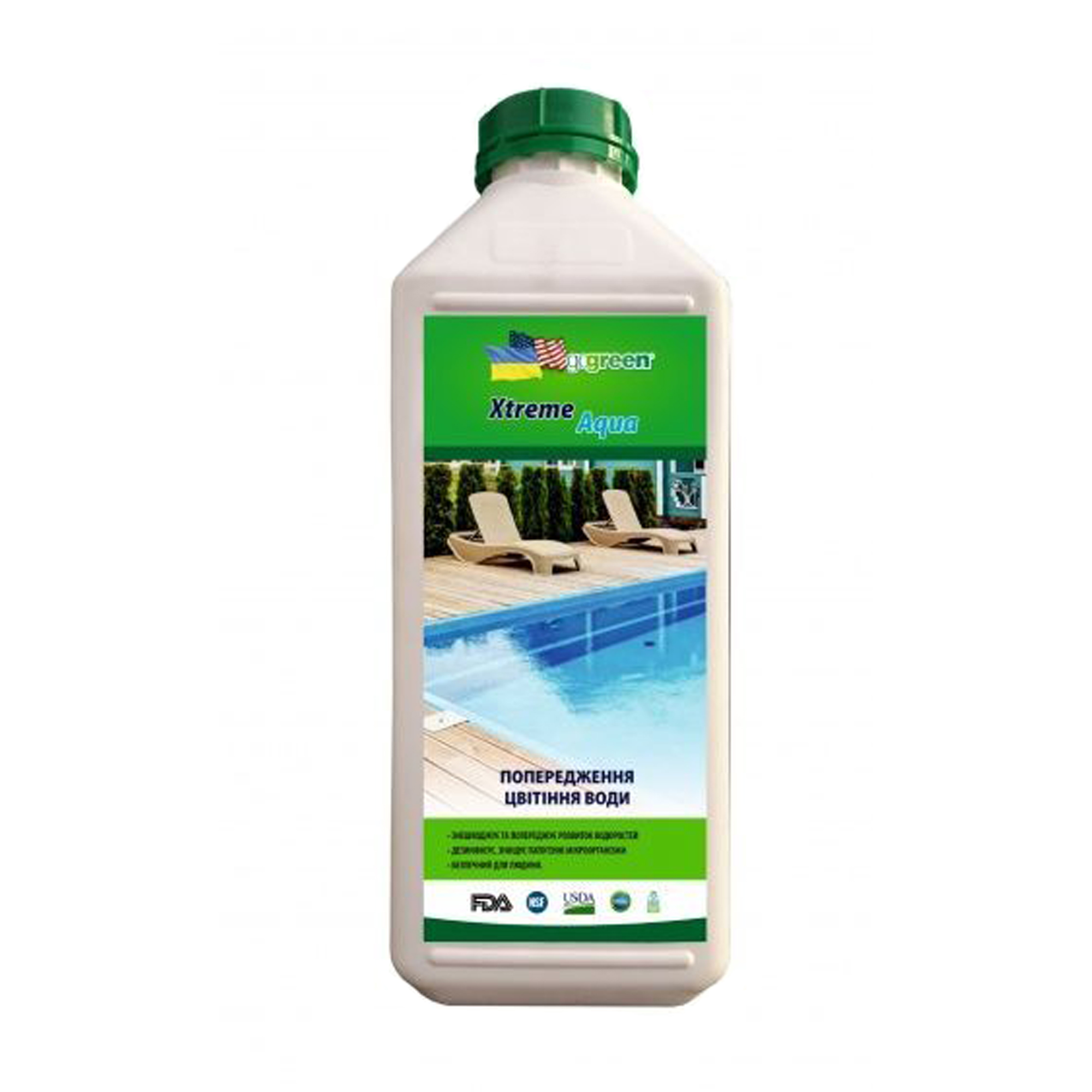 

Уцінка! Засіб для попередження цвітіння води басейнів та аквапарків CPC Xtreme Aqua без хлору, 2 л