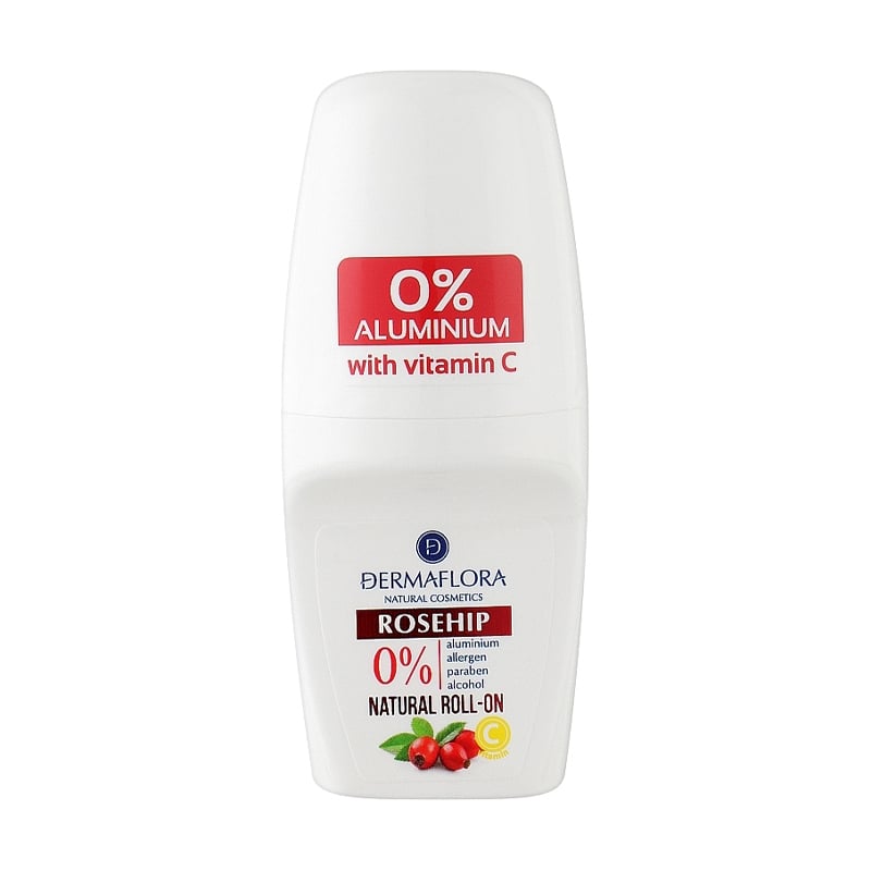 Акція на Кульковий дезодорант Dermaflora Rosehip Deodorant Roll-on жіночий, з шипшиною, 50 мл від Eva