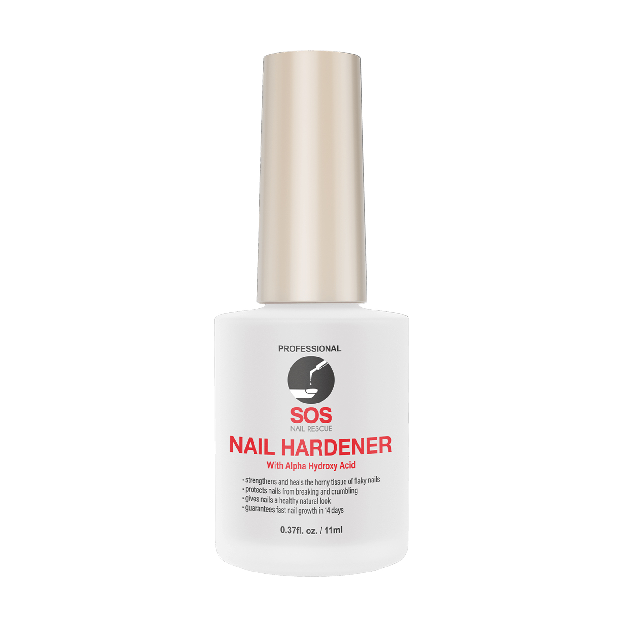 

Уцінка! Зміцнювач для нігтів SOS Nail Rescue Nail Hardener, з альфа-гідроксі кислотою, 11 мл