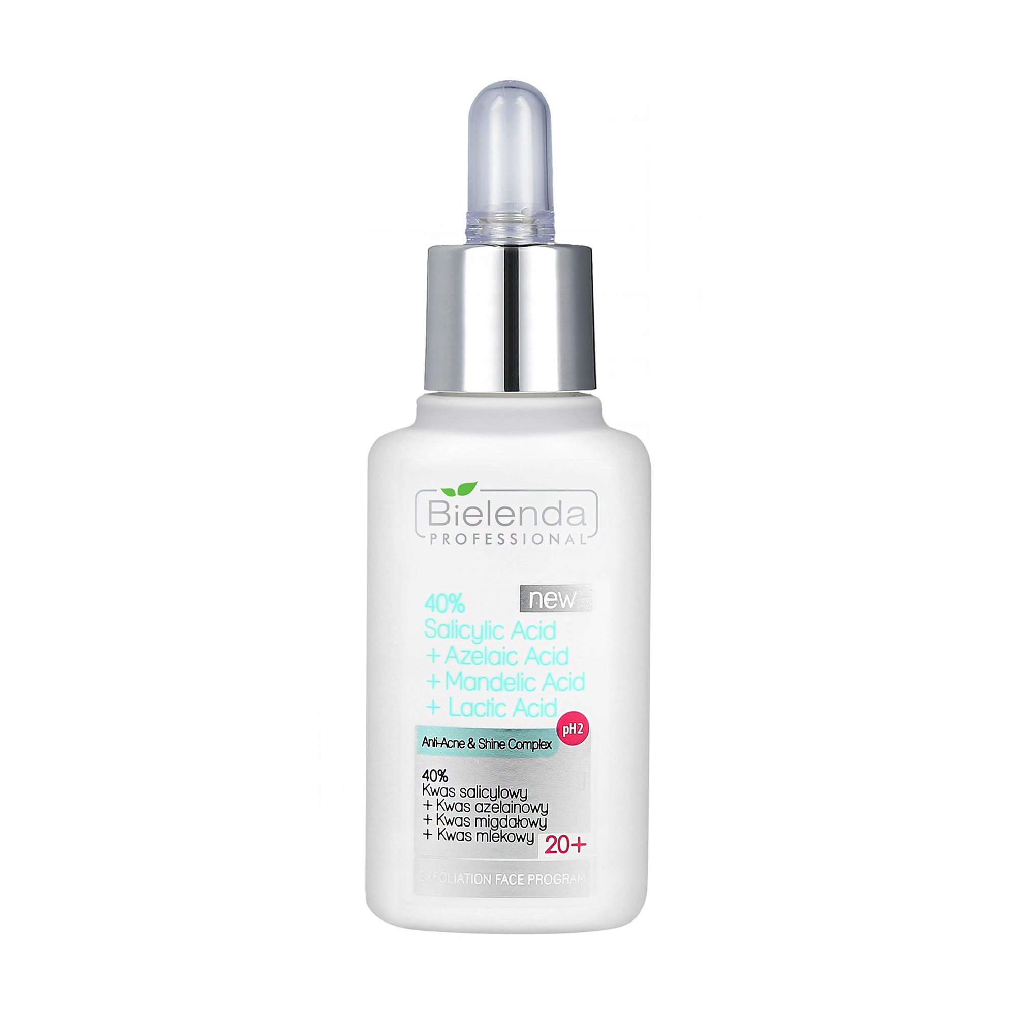 

Уцінка! Засіб для обличчя Bielenda Professional Exfoliation Face Program 40% Salicylic Acid + Azelaic Acid + Mandelic Acid + Lactic Acid, 30 г