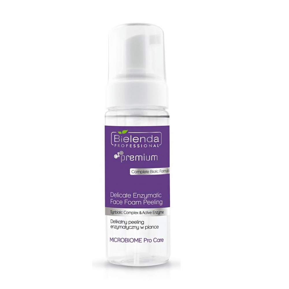 

Уцінка! Відлущувальна пілінг-пінка для обличчя Bielenda Professional Premium Microbiome Pro Care Delicate Enzymatic Face Foam Peeling, 160 мл