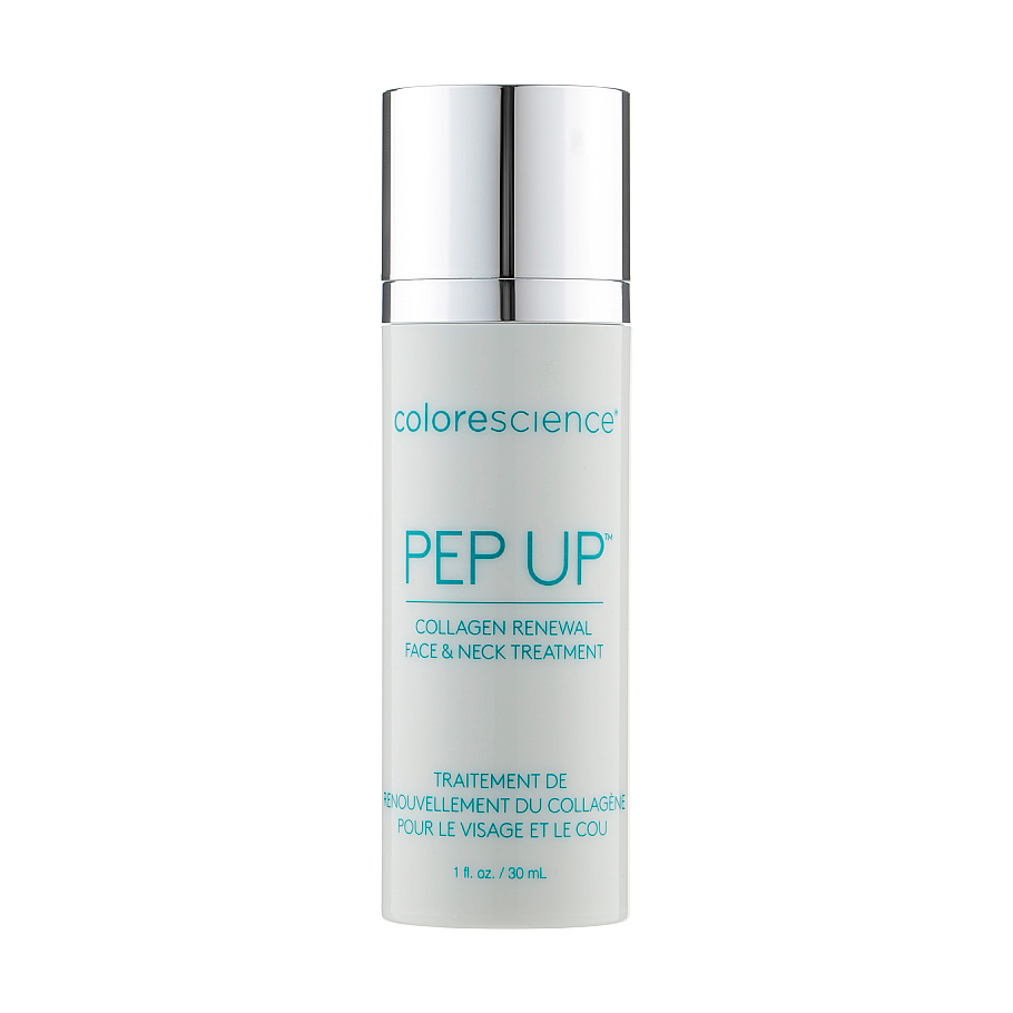 Крем для обличчя та шиї Colorescience Pep Up Collagen Renewal Face & Neck Treatment, для стимулювання вироблення колагену, 30 мл
