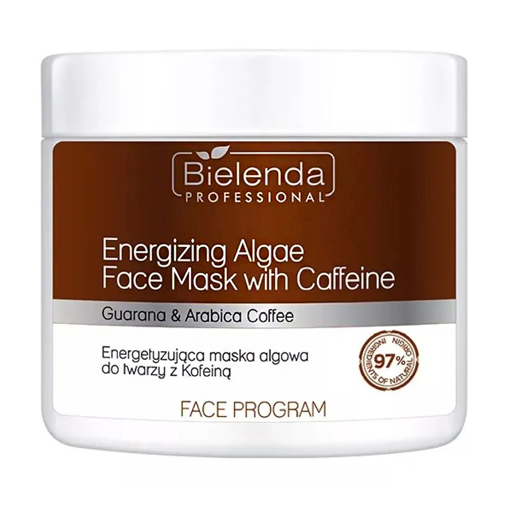 

Уцінка! Енергетична маска для обличчя Bielenda Professional Face Program Energizing Algae Face Mask з кофеїном, 160 г