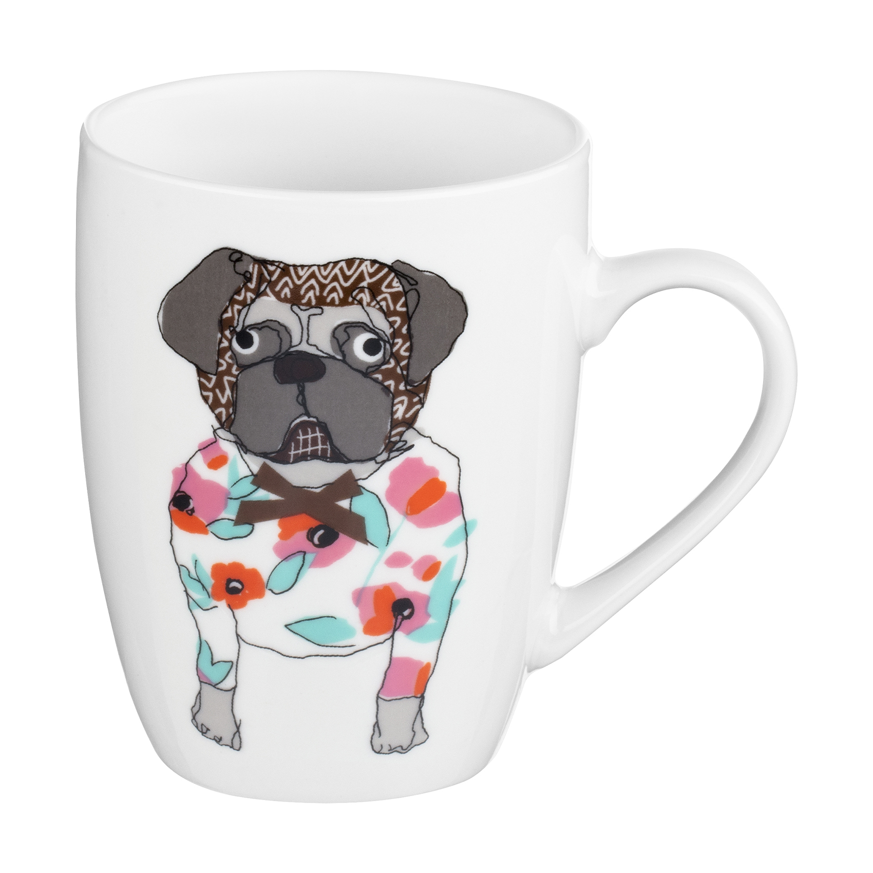 

Чашка Ardesto Pug порцеляна, 330 мл (AR3403)