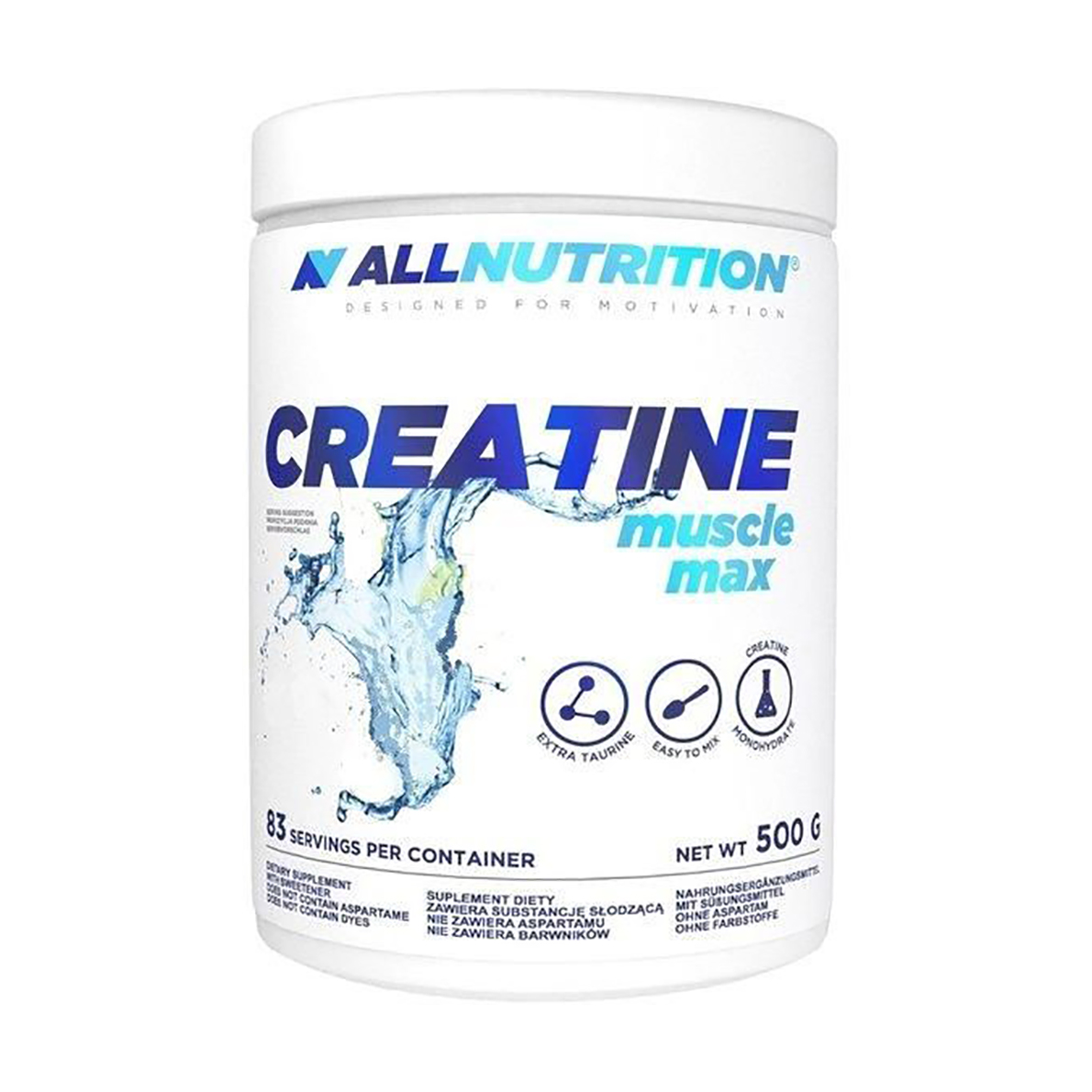 

Креатин AllNutrition Creatine Muscle Max Без смаку, в порошку, 500 г