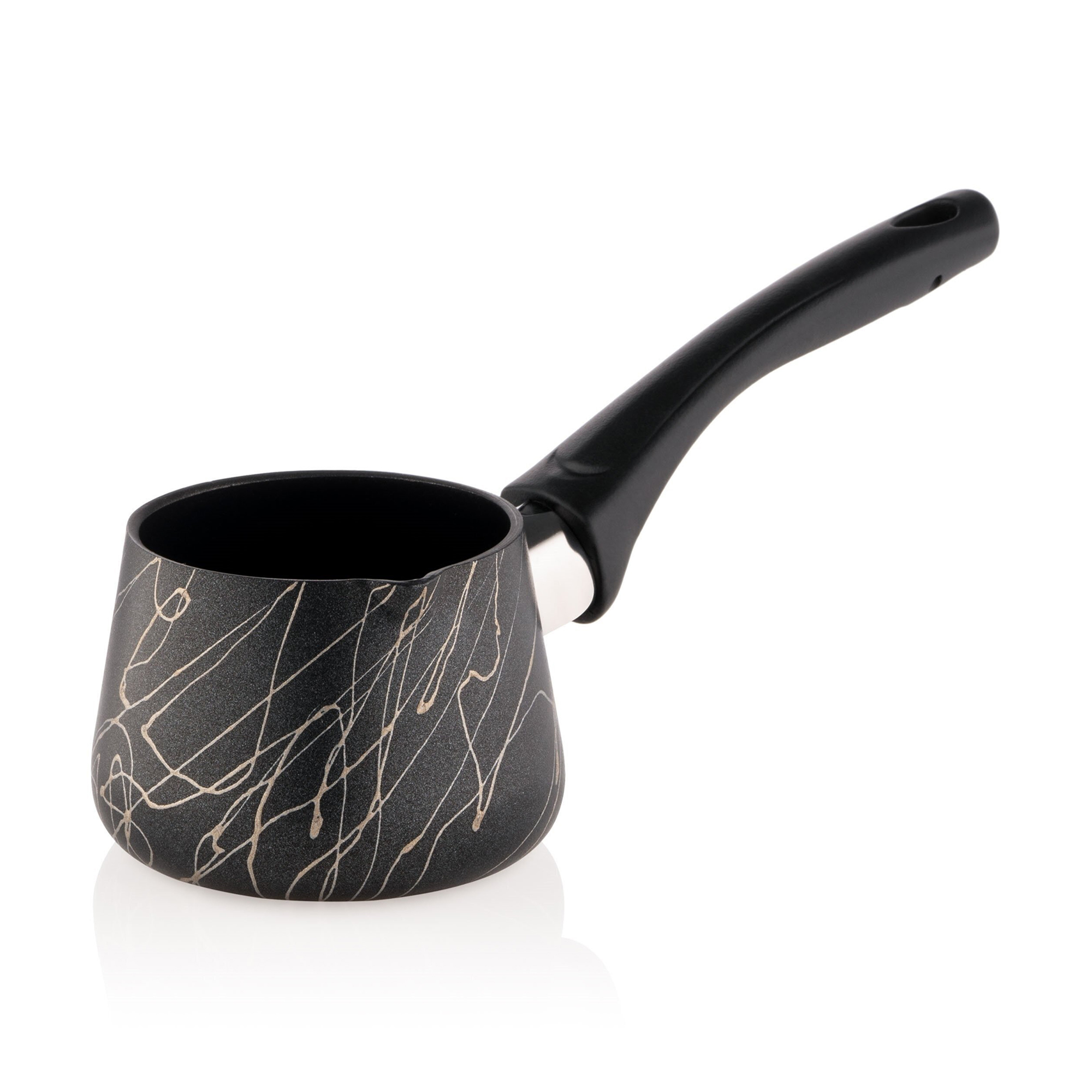 

Турка Ardesto Black Mars алюміній, з бакелітовою ручкою, діаметр 7.1 см, 350 мл (AR0835SG)