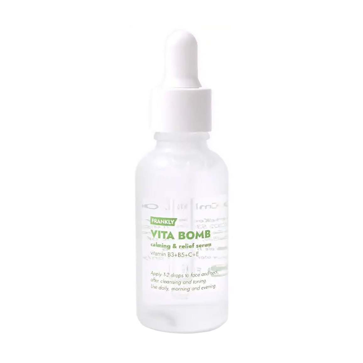 

Уцінка! Заспокоювальна сироватка для обличчя Frankly Vita Bomb Calming & Relief Serum з вітамінами, 30 мл