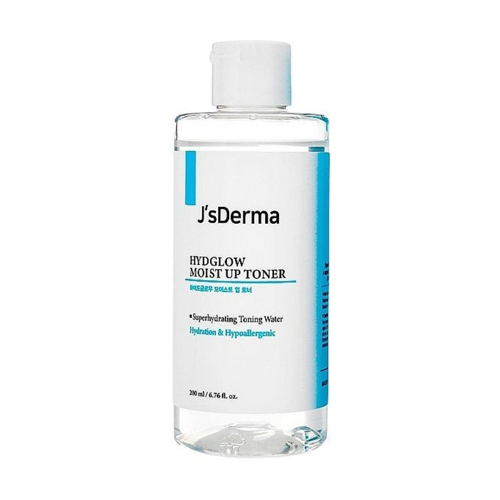 

Уцінка! Зволожувальний тонер для обличчя J'sDerma Hydglow Moist Up Toner з гіалуроновою кислотою, 200 мл