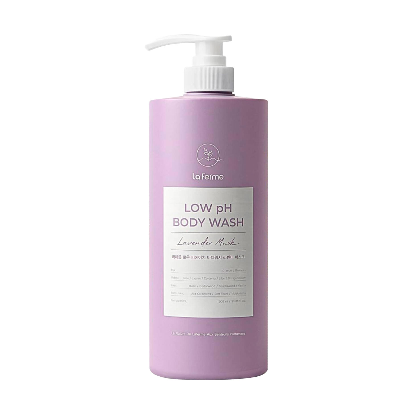 

Подарунок! Гель для душу Laferme Low pH Body Wash Lavender Musk, 1 л