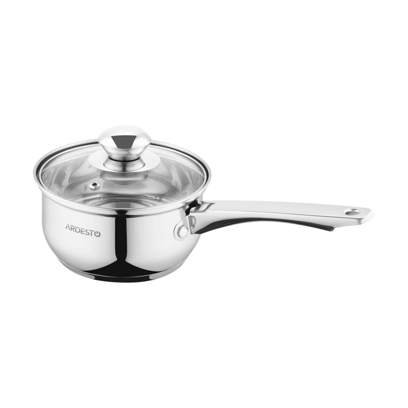 

Ківш Ardesto Gemini Gourmet зі скляною кришкою, діаметр 16 см, 1.2 л (AR1912BS)