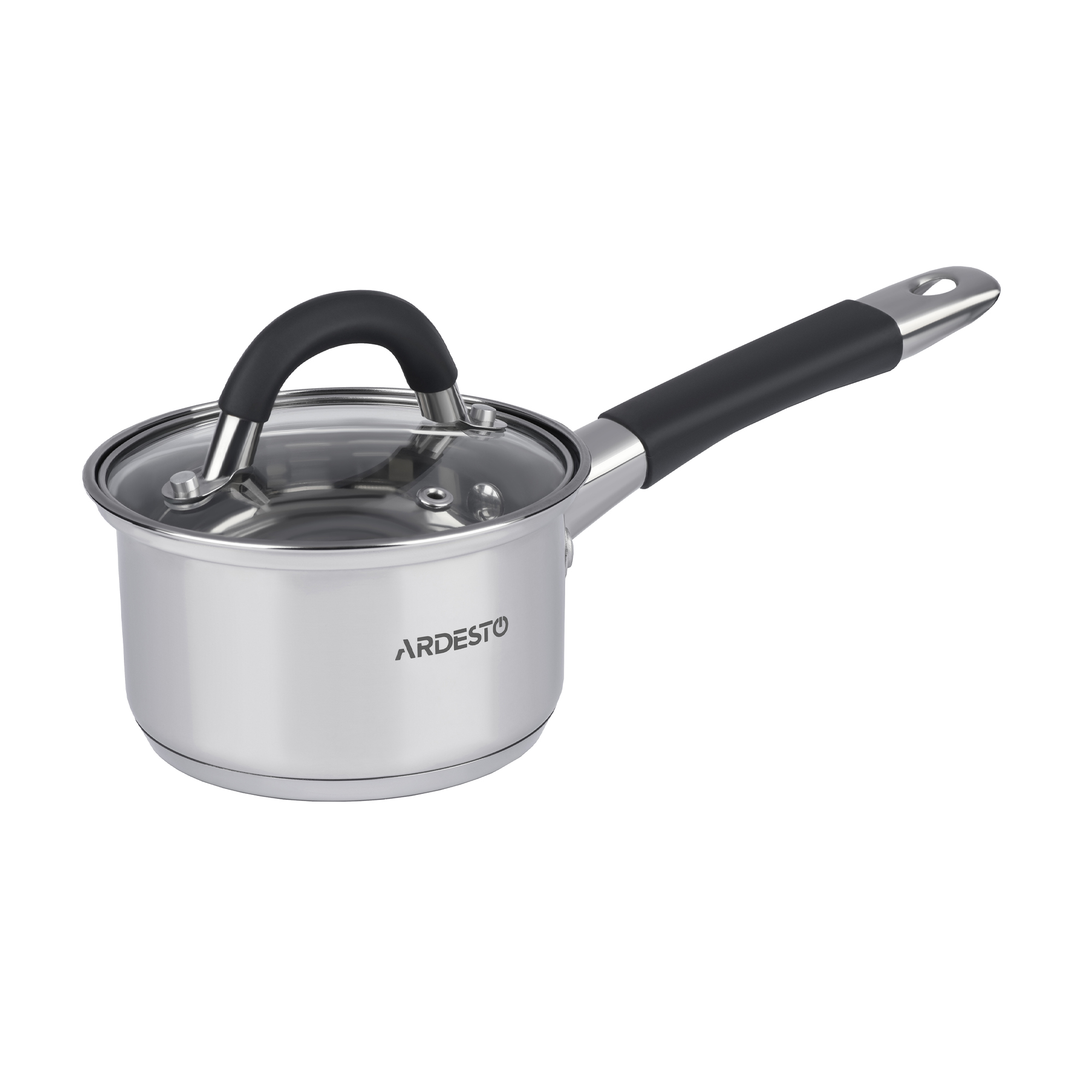 

Ківш Ardesto Gemini зі скляною кришкою, діаметр 12 см, 800 мл (AR1908SS)