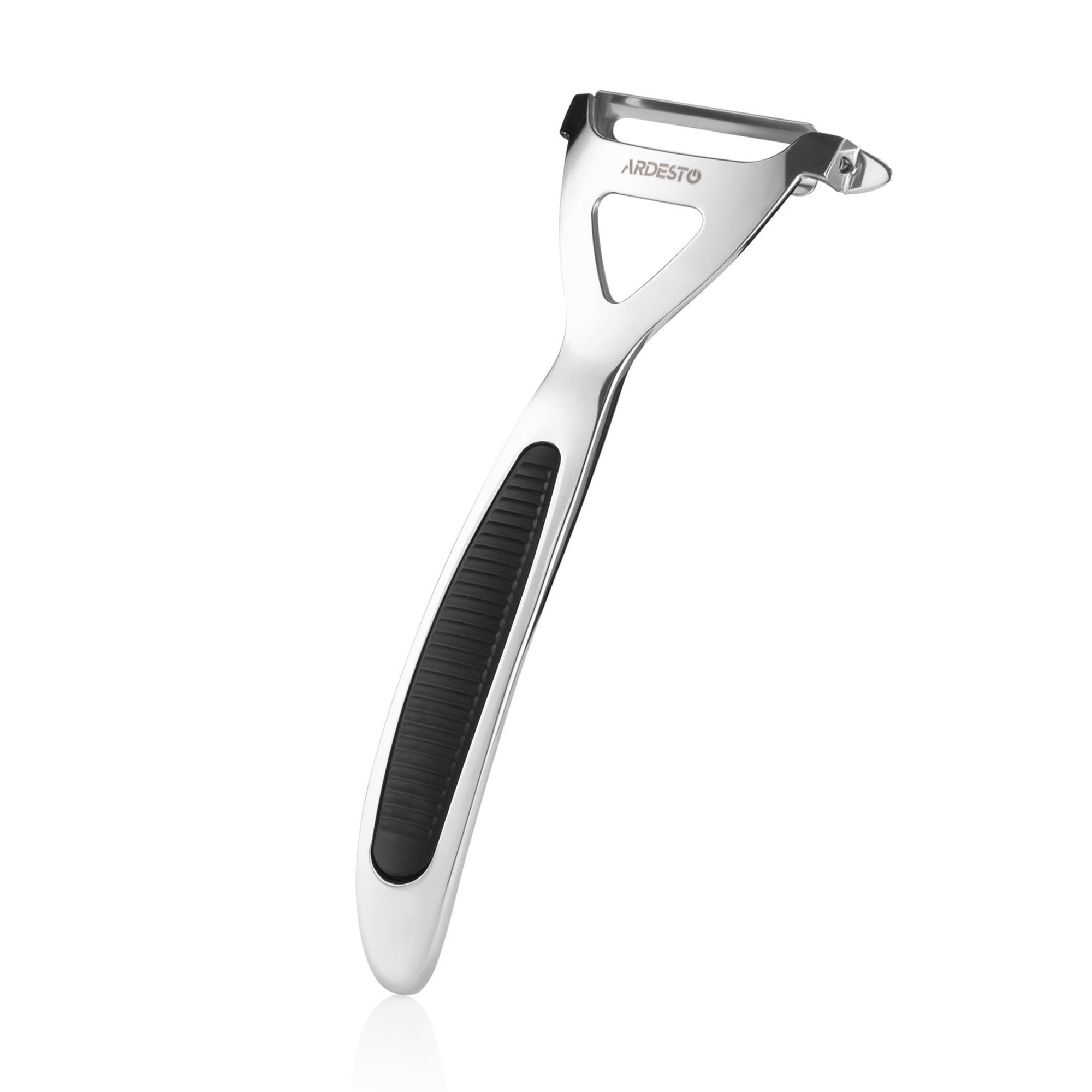 

Овочечистка Ardesto Black Mars, пластик з цинковим сплавом, чорна, 16.5 см (AR2141B)