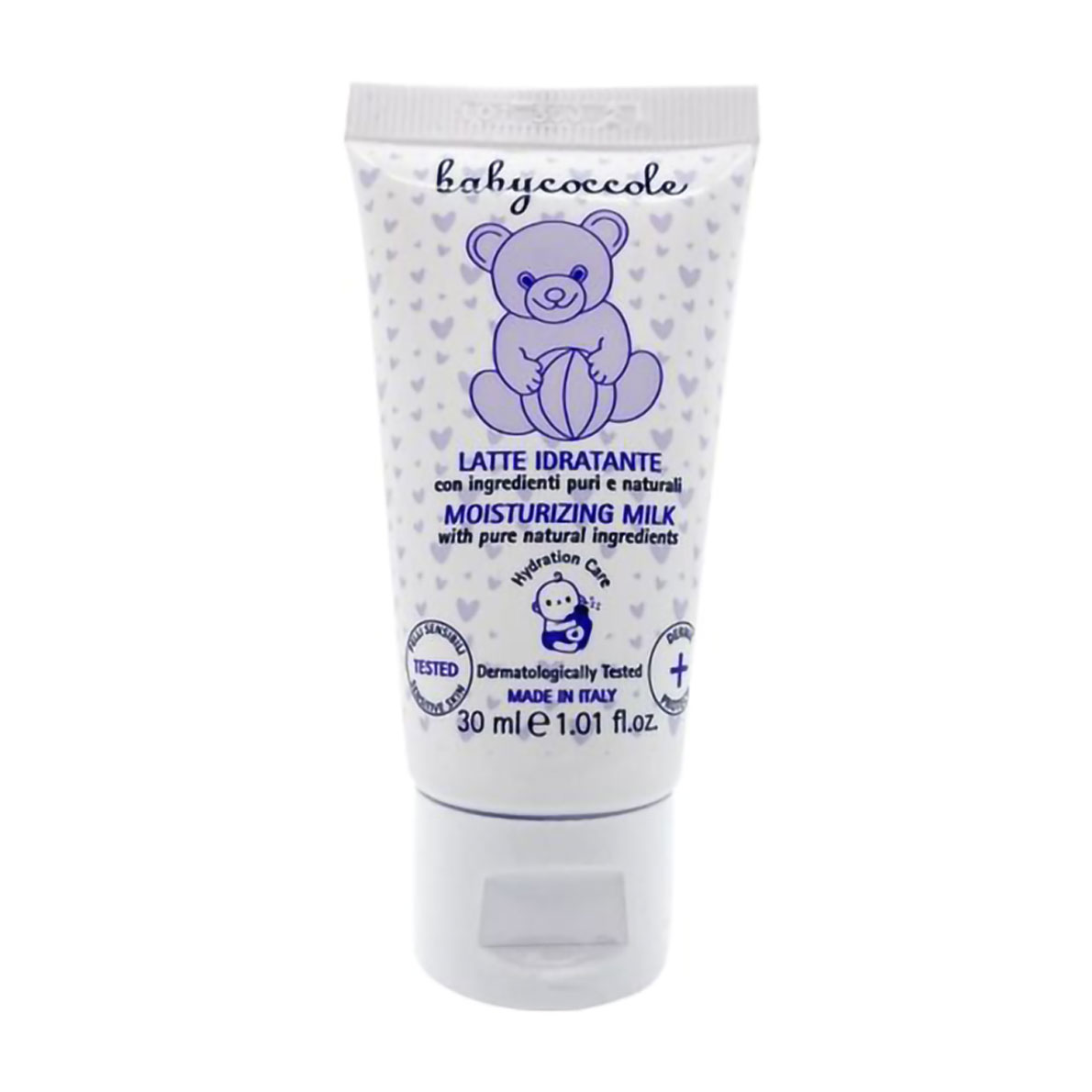 

Дитяче зволожувальне молочко для тіла Babycoccole Moisturizing Milk з есцином бета-глюканом та білками з мигдалю, 30 мл