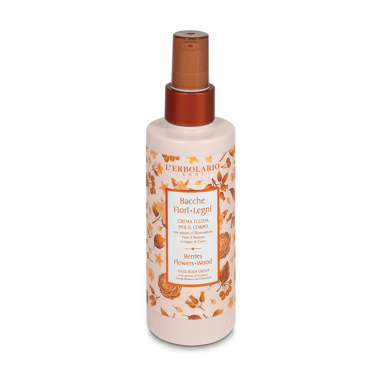 

Уцінка! Зволожувальний крем-флюїд для тіла L'Erbolario Berries Flowers Wood Fluid Body Cream Сади Ломбардії, 200 мл