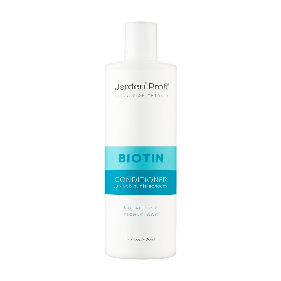 

Безсульфатний кондиціонер для волосся Jerden Proff Biotin Conditioner з біотином та колагеном, 400 мл
