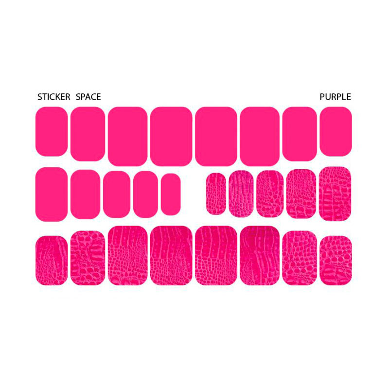 

Уцінка! Наліпки для дизайну нігтів StickersSpace Purple Standart (112112)