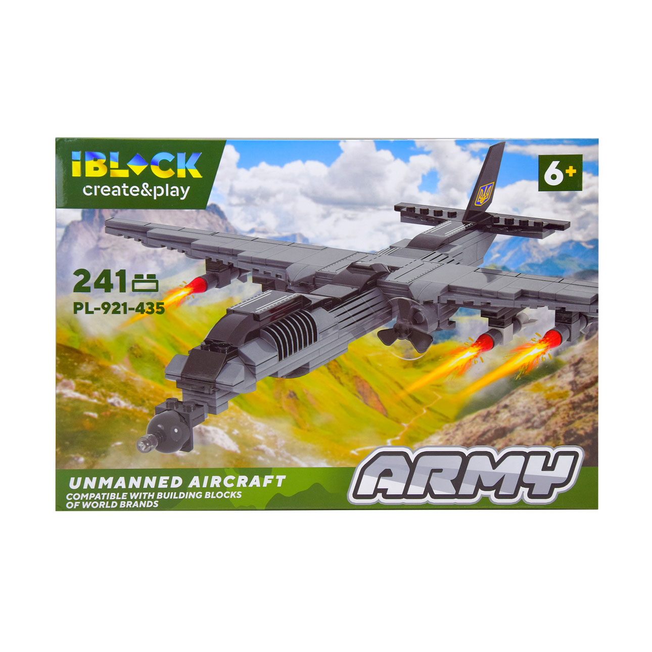 

Конструктор iBlock Create & Play Армія Штурмовик Unmanned Aircraft, від 6 років, 241 деталь (PL-921-435)
