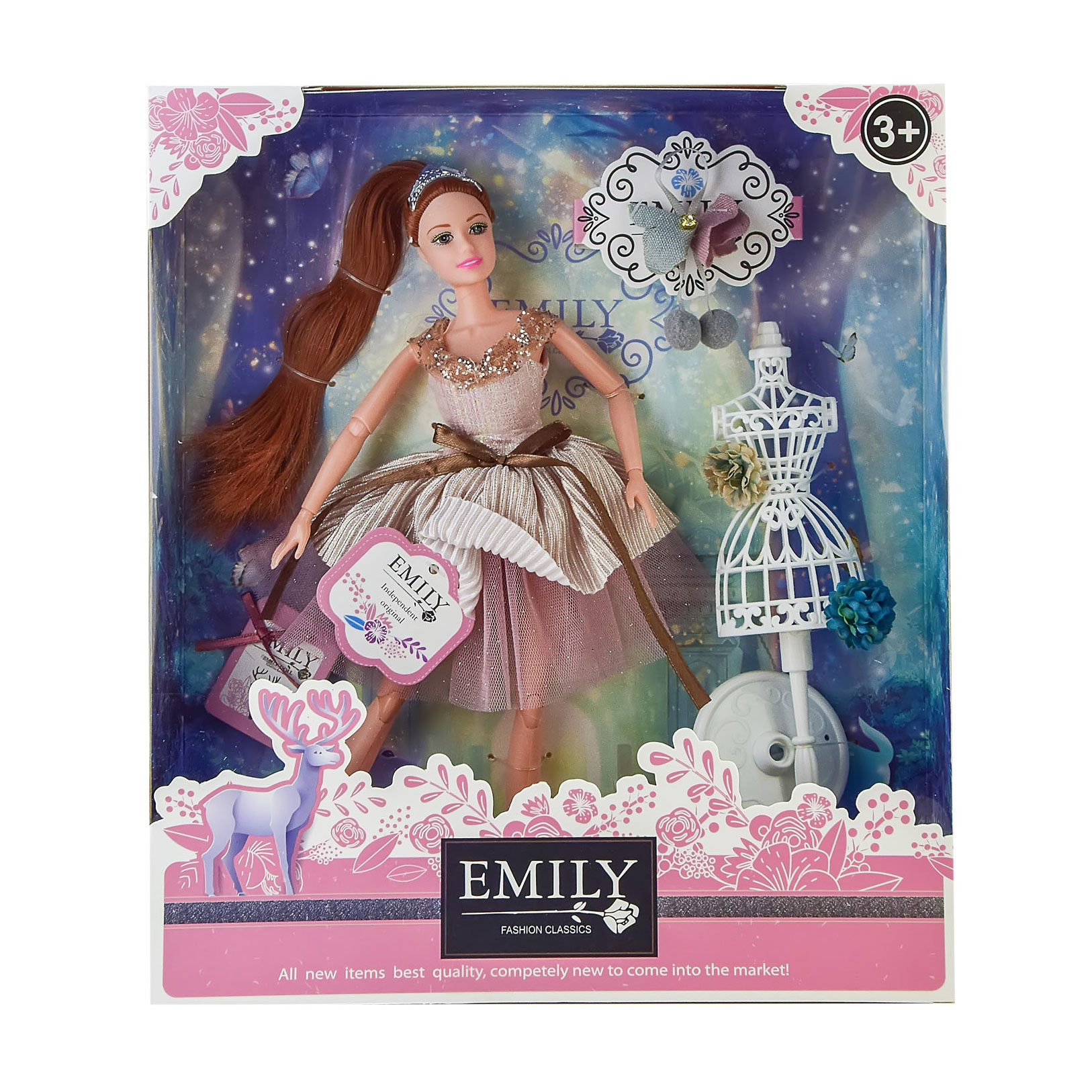 

Лялька Emily з аксесуарами, у коробці, від 3 років (QJ087B)
