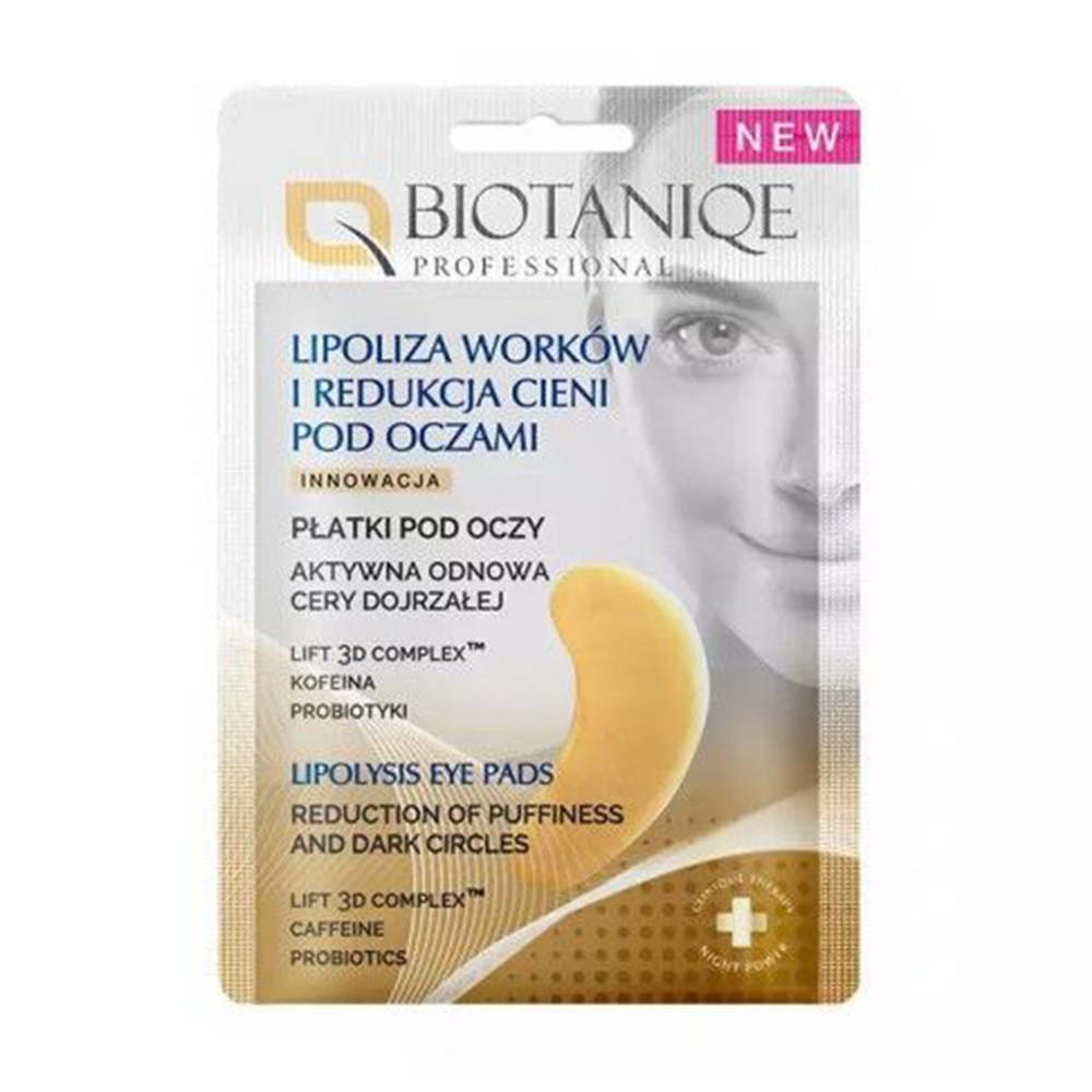 

Уцінка! Патчі для шкіри навколо очей Biotaniqe Professional Lipolysis Eye Pads для зменшення темних кіл, 2 шт