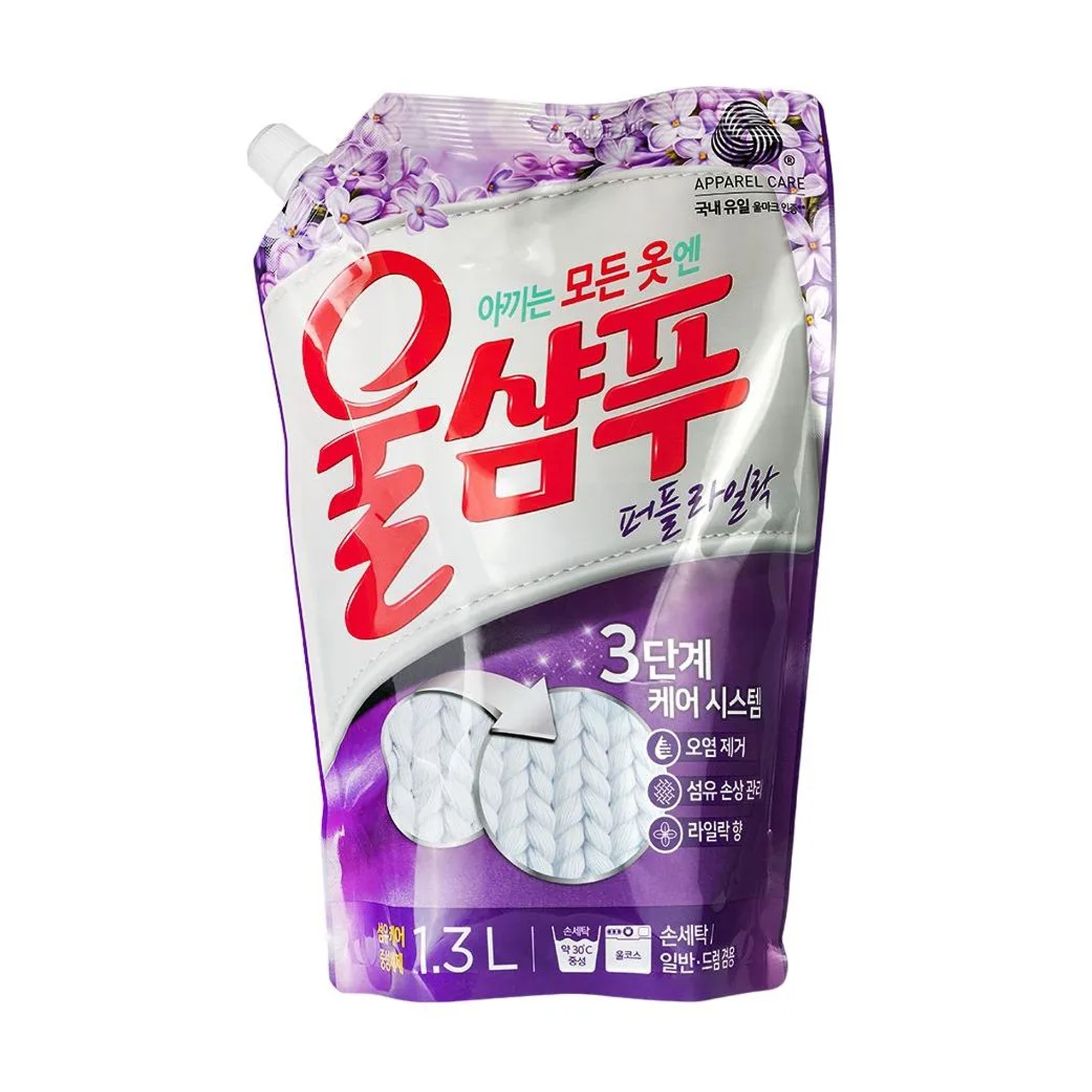 

Рідкий засіб для прання Aekyung Wool Champoo Purple Lilac, 1.3 л (дойпак)