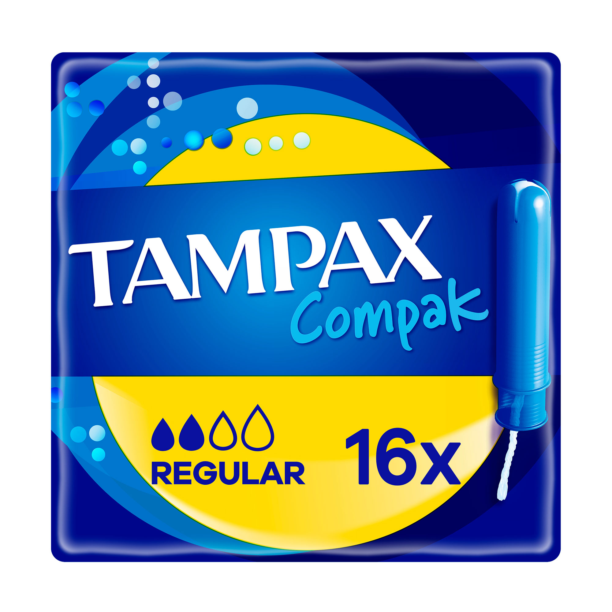 

Уцінка! Тампони Tampax Compak Regular з аплікатором, 16 шт