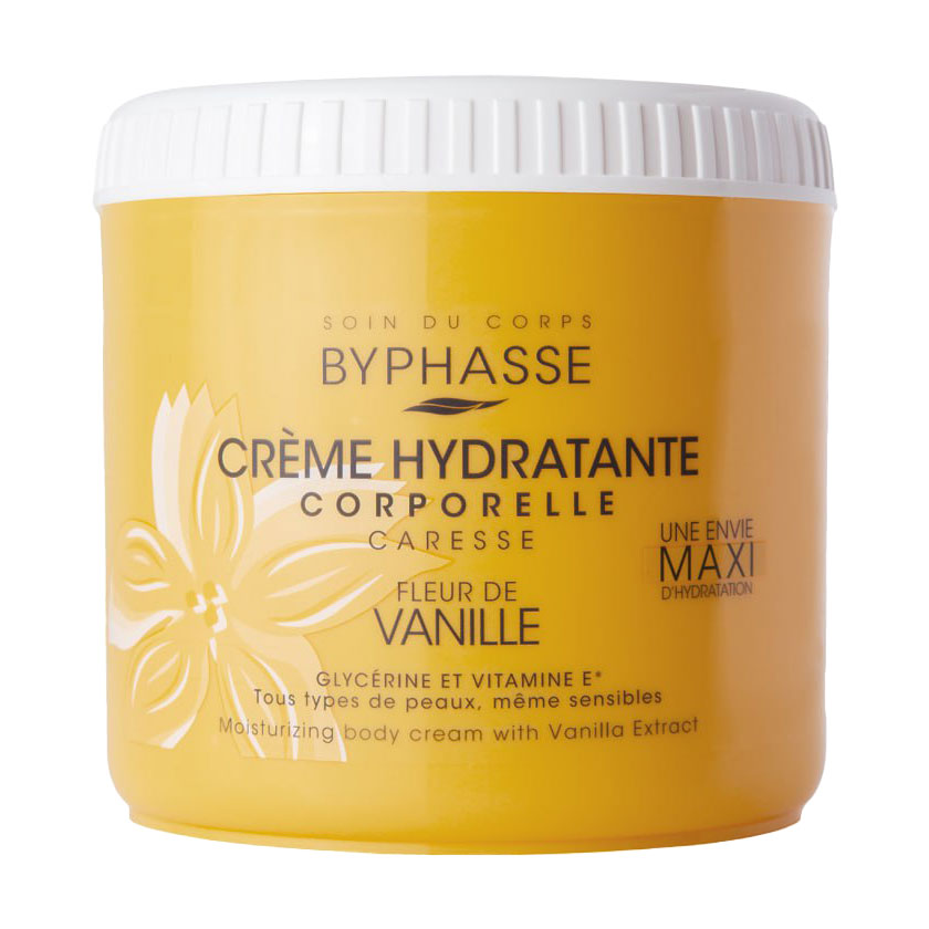 

Зволожувальний крем для тіла Byphasse Creme Hydratante з екстрактом ванілі, 500 мл