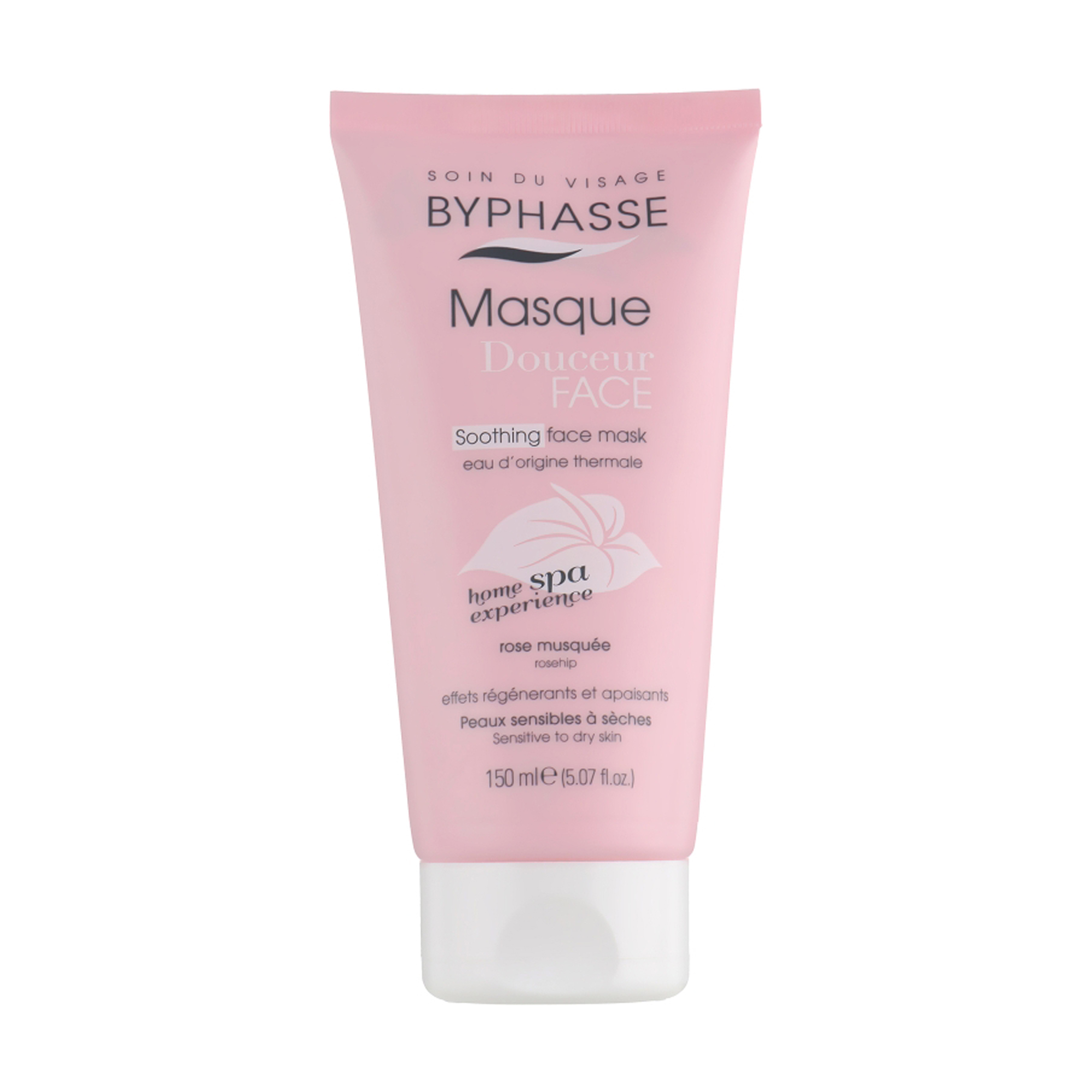 

Заспокійлива маска для обличчя Byphasse Home Spa Experience Soothing Face Mask для чутливої та сухої шкіри, 150 мл