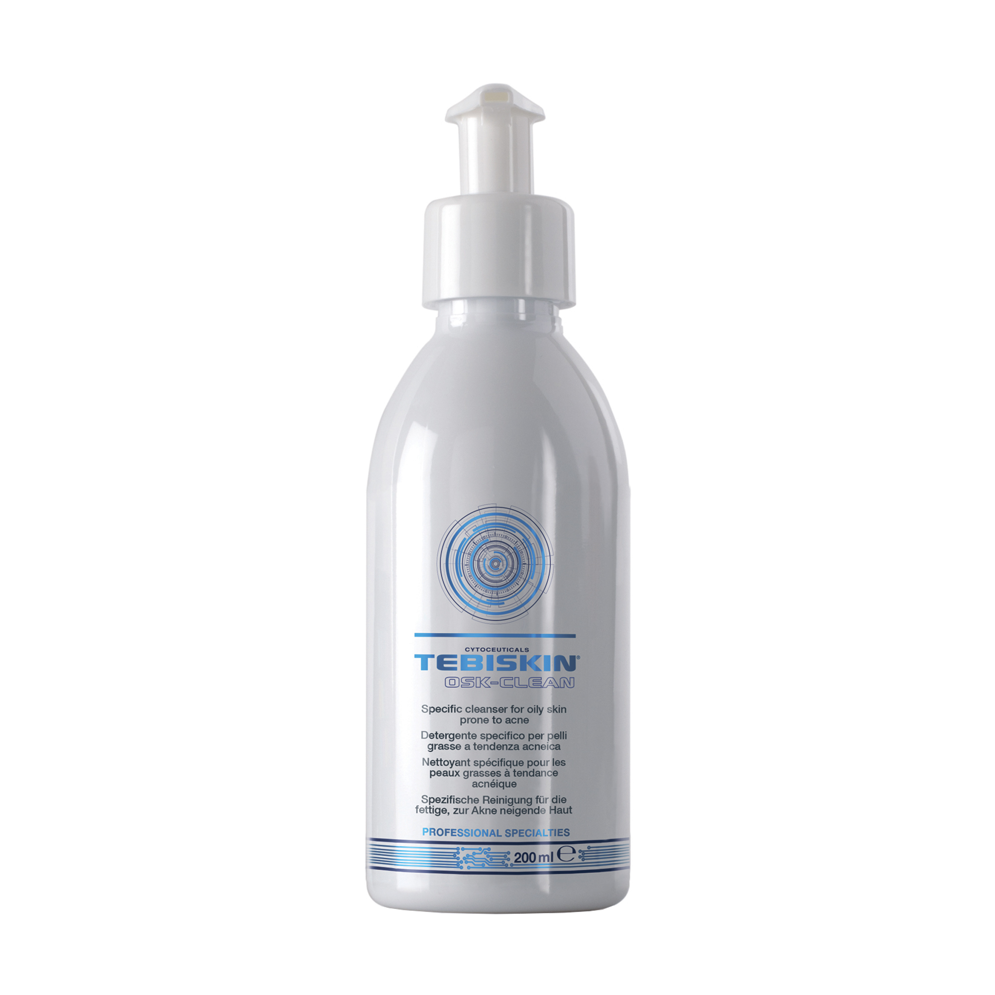 

Очищувальний гель для обличчя Tebiskin Osk-Clean Cleanser для жирної та схильної до акне шкіри, 200 мл